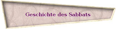 Geschichte des Sabbats