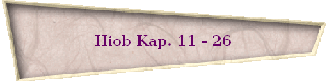 Hiob Kap. 11 - 26