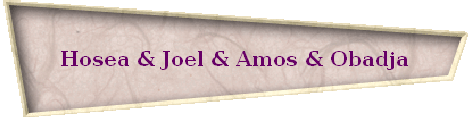 Hosea & Joel & Amos & Obadja