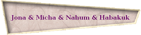 Jona & Micha & Nahum & Habakuk