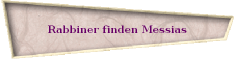 Rabbiner finden Messias