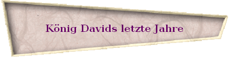 K�nig Davids letzte Jahre